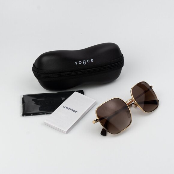 Vogue Women Sunglasses Gold Brown Gradient Square VO4175SB 280
